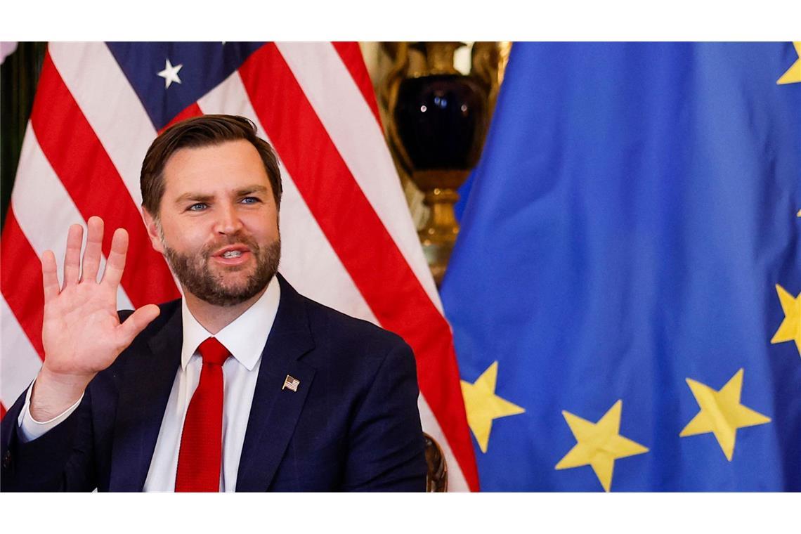 Wie bitter wird die Rede von Trumps Vize für Europa? Vizepräsident J.D. Vance kommt am Freitag nach München , um den europäischen Bündnispartnern den außen- und sicherheitspolitischen Kurs der neuen US-Regierung zu erläutern. (Archivbild)
