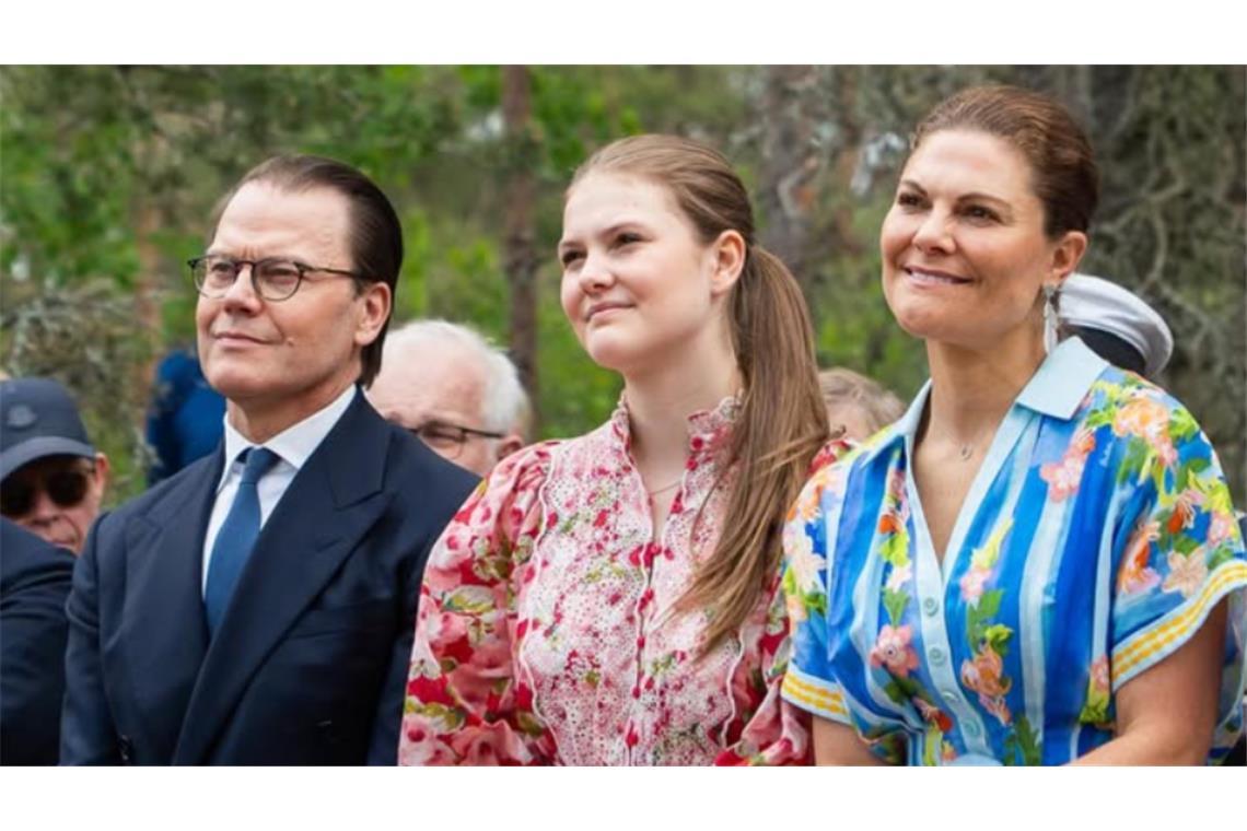 v.l.: Prinz Daniel, Prinzessin Estelle und Kronprinzessin Viktoria von Schweden.