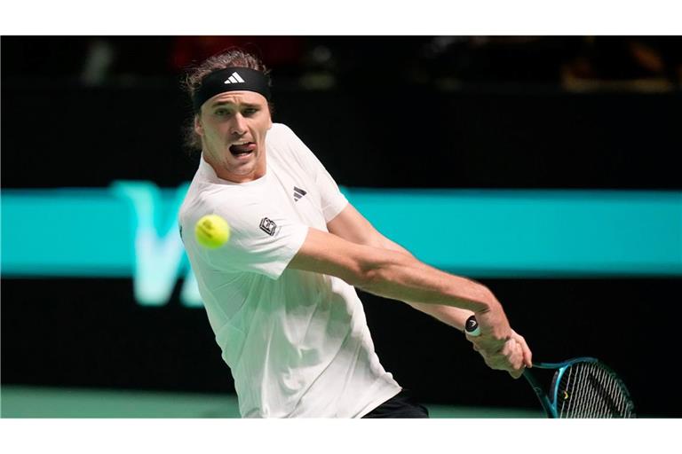 Volle Konzentration auf den Ball und den Schlag: Alexander Zverev