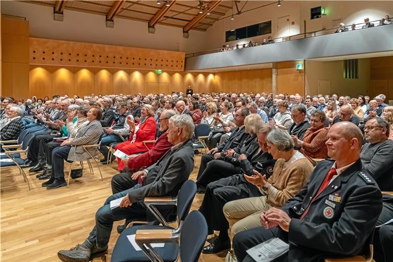 Volles Haus beim Bürgerempfang der Stadt Murrhardt in der Festhalle. Fotos: Stefan Bossow