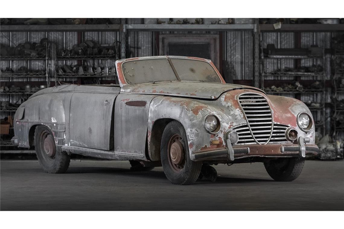 Warum ein Sammler für diesen vergammelten Mercedes 9,3 Millionen Dollar zahlte Vom Auktionshaus als „ehrgeiziges, aber lohnenswertes Restaurierungsprojekt“ angepriesen: ein Maybach-Cabrio von 1939