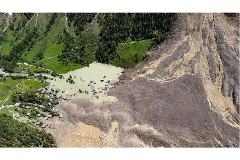 Vom Bergdorf Blatten ist nicht mehr viel übriggeblieben.