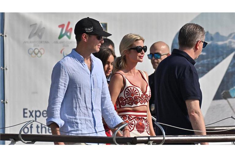 Vom Flughafen ins Wassertaxi: Ivanka Trump und ihr Ehemann Jared Kushner.