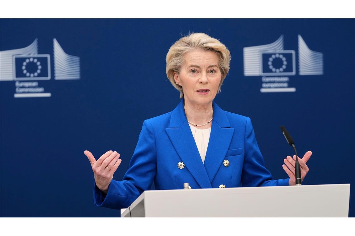 Von der Leyen: 800-Milliarden-Euro-Plan für Aufrüstung Von der Leyen will Europa wieder aufrüsten.
