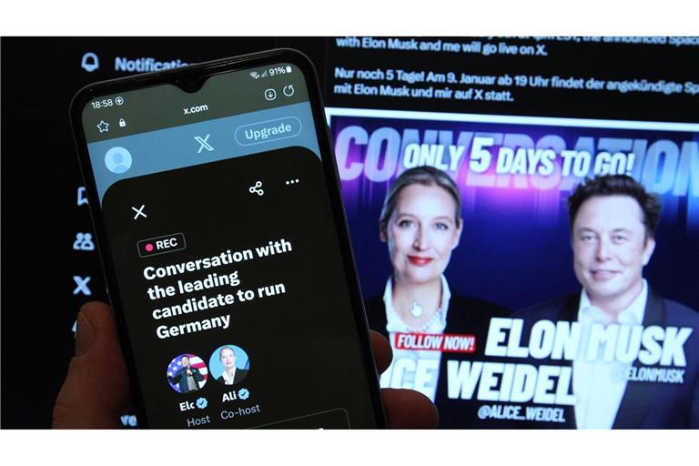 Von Elon Musk kommt digitale Unterstützung für die AfD