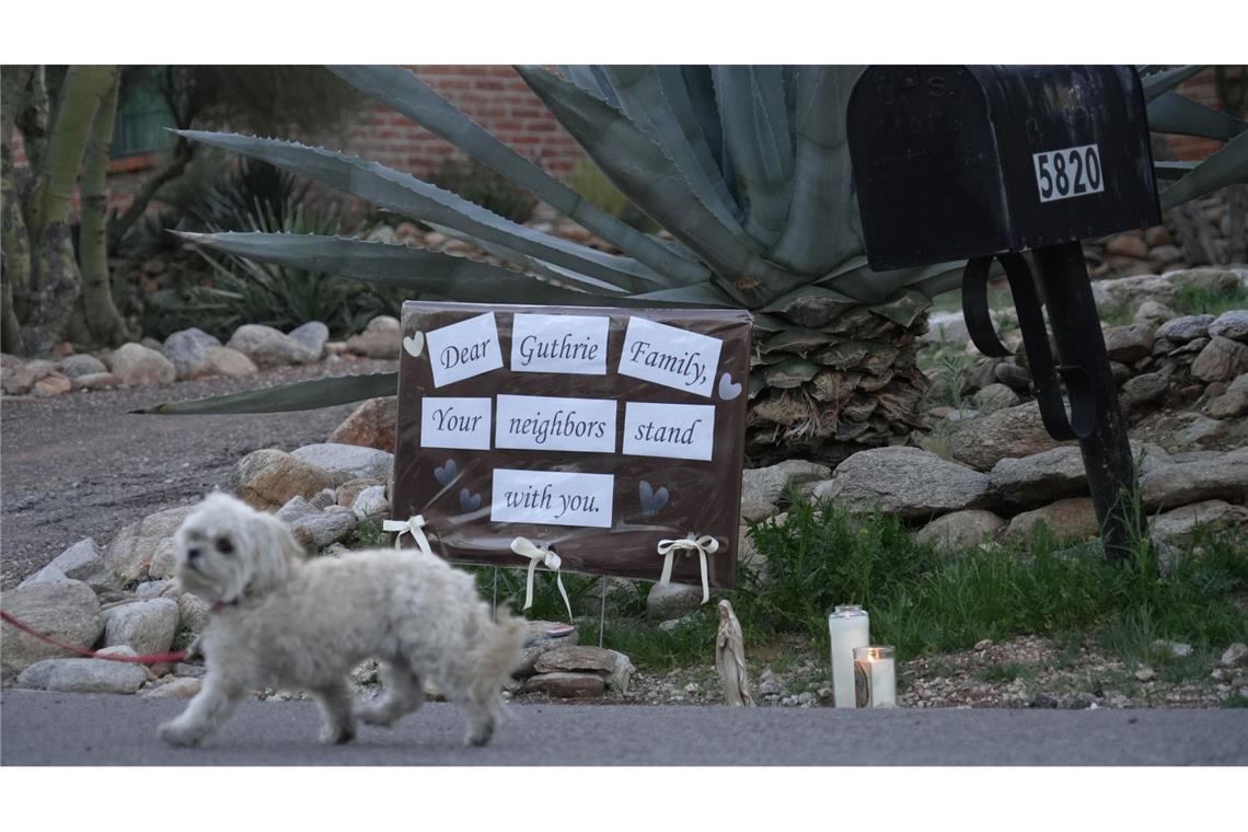 Von Guthrie, der Mutter der US-Fernsehmoderatorin Savannah Guthrie, fehlt seit Ende Januar jede Spur.