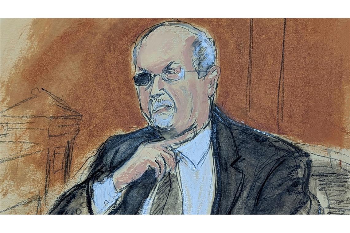 Autor Rushdie trifft vor Gericht auf seinen Angreifer Vor Gericht traf Rushdie erneut auf jenen Mann, der ihm damals fast das Leben nahm.