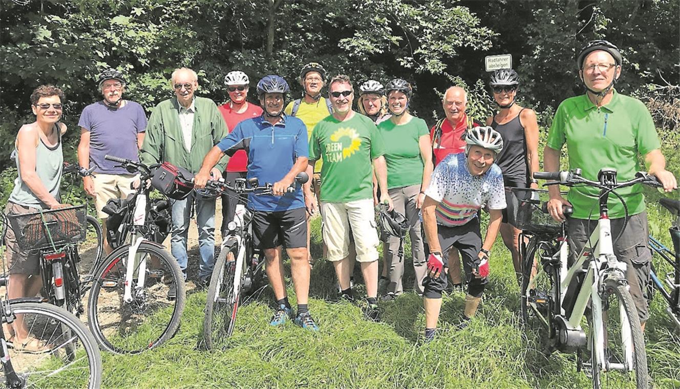 Auf dem Fernradweg zum Neckar geradelt Vor Kurzem radelten Grüne und Interessierte von Murrhardt bis Marbach am Neckar. Foto: privat