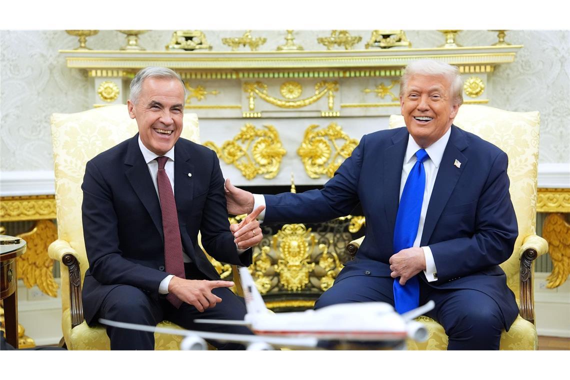 Trump kündigt zusätzliche Zölle gegen Kanada an Vor wenigen Wochen war die Stimmung zwischen Kanadas Premierminister und dem US-Präsidenten noch gut. (Archivbild)