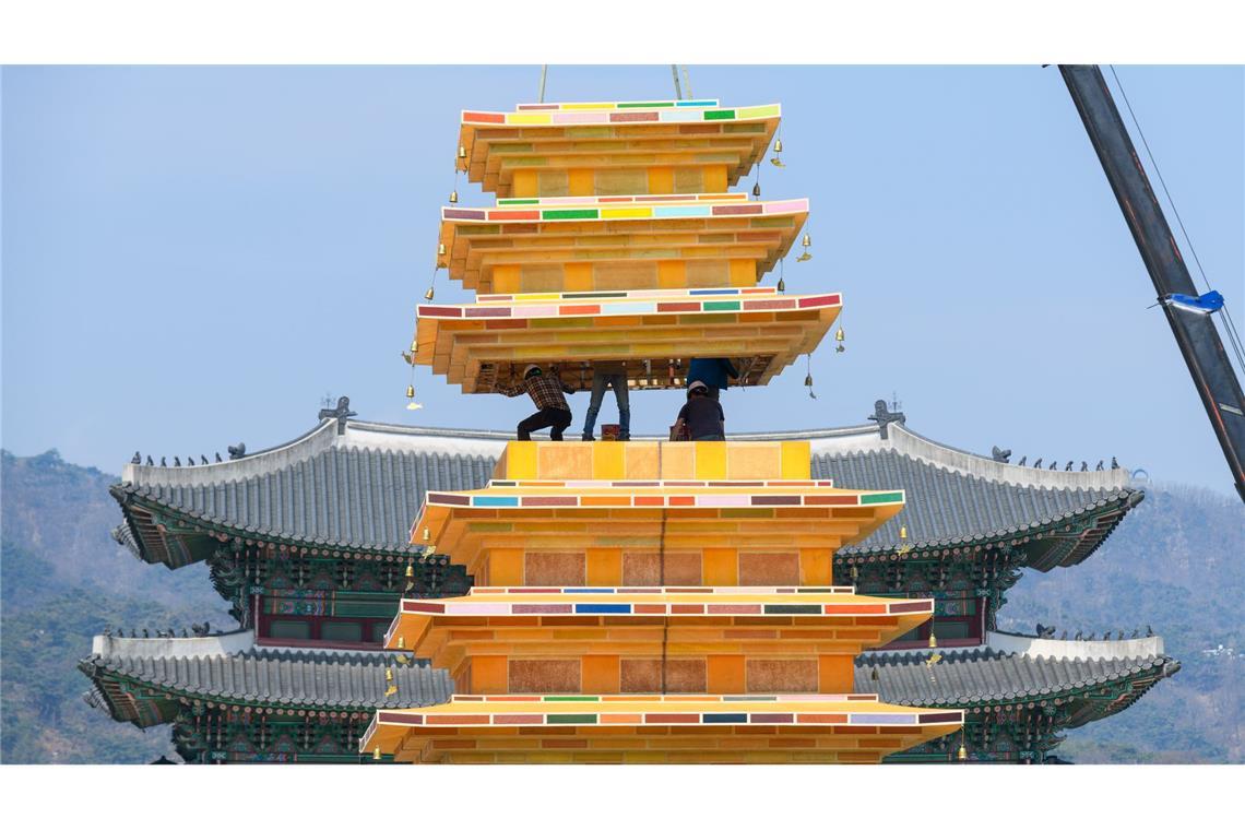 Bilder des Tages Vorbereitungen für Buddhas Geburtstag in Seoul.