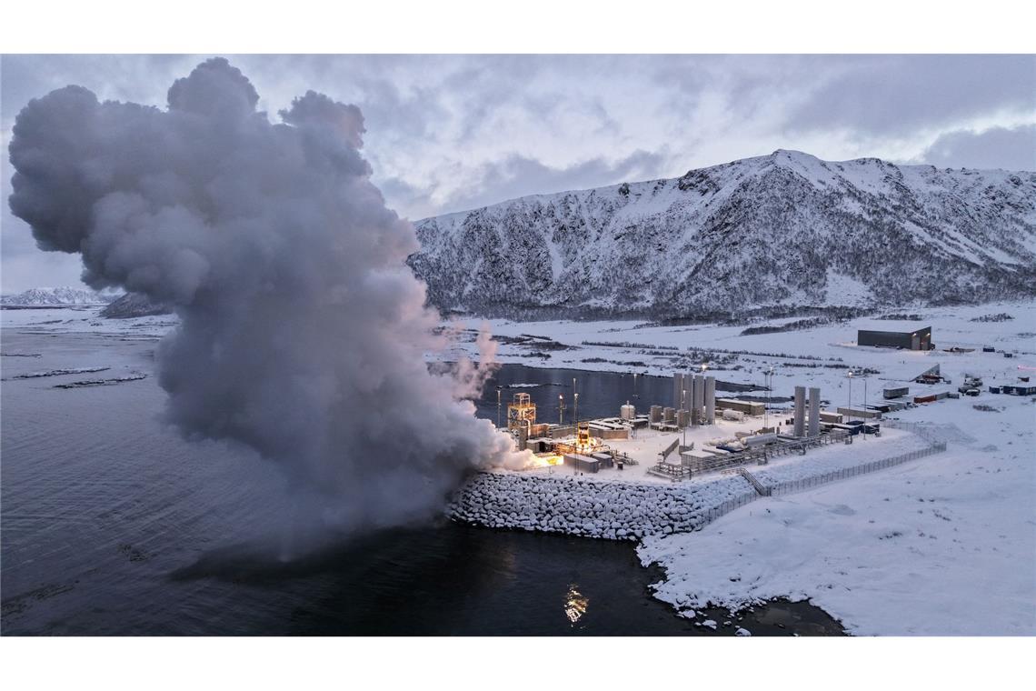 Vorbereitungen zum zweiten Testflug am Weltraumbahnhof in Norwegen. (Handout)