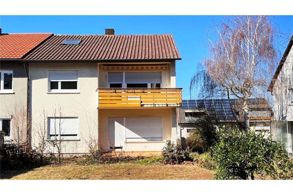 Vorher-Zustand der Doppelhaushälfte in Gerlingen, die der Architekt Thilo Holzer umgebaut hat.