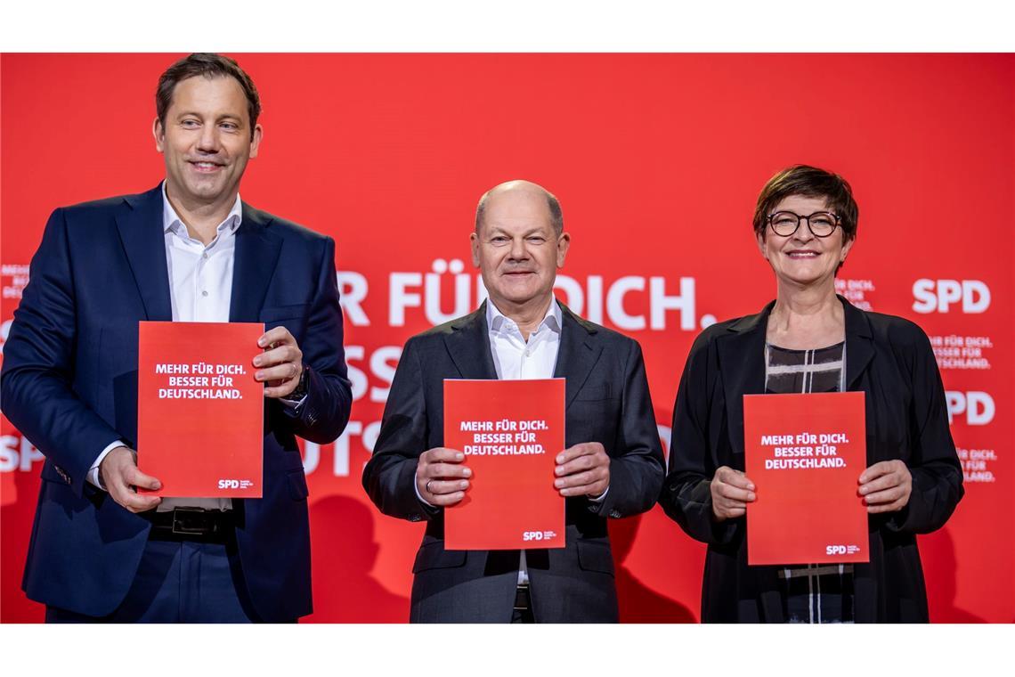 Bilder des Tages Vorstellung des SPD Wahlprogramms