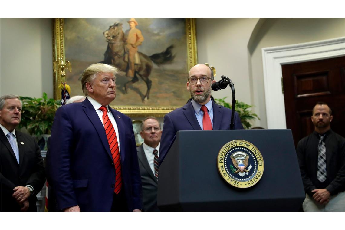 Trump will Hedgefonds-Manager als Finanzminister Vought agiert in seinem Job zwar im Hintergrund - hat aber viel Einfluss. (Archivbild)