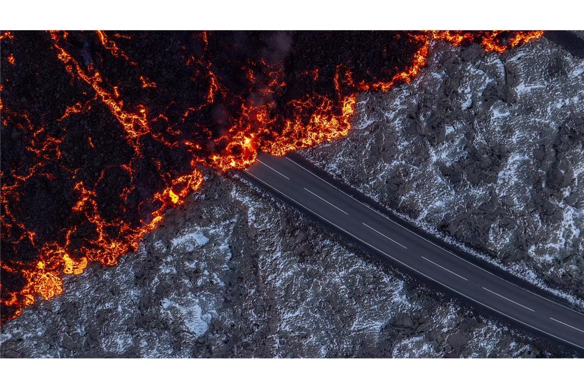 Bilder des Tages Vulkanausbruch auf Island