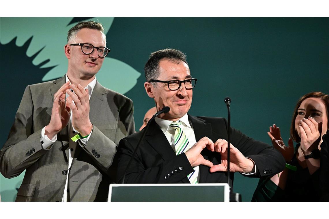 Wahlsieger Cem Özdemir bescheinigte seinen Grünen eine "fulminante Aufholjagd".