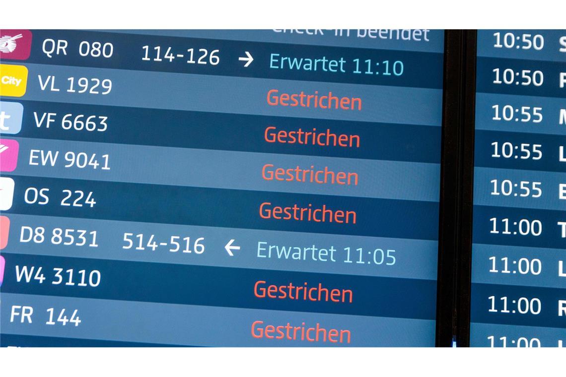 Wann der Flugbetrieb wieder aufgenommen werden könne, sei aktuell unklar, so eine Sprecherin des Flughafens am Morgen.