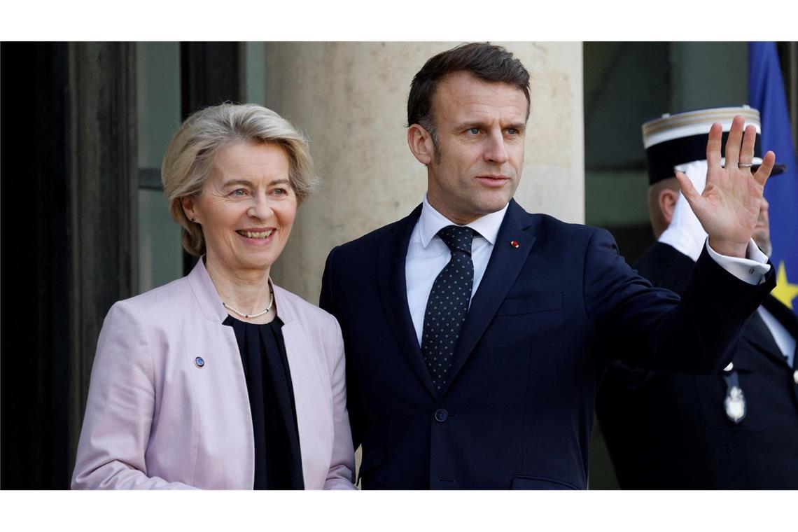Europäer bei Ukraine-Krisengipfel uneins über Friedenstruppe War auch Gast beim Gipfel: EU-Kommissionschefin Ursula von der Leyen.