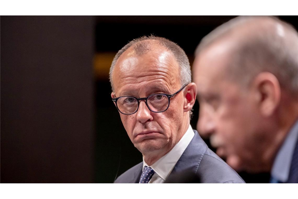 Offene Konfrontation zwischen Erdogan und Merz über Gaza Offene Konfrontation zwischen Erdogan und Merz über Gaza