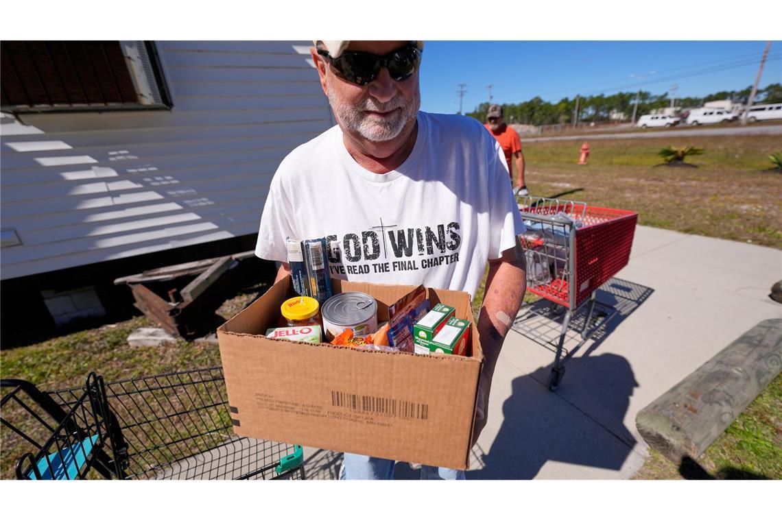 Wegen der unsicheren Lage spenden viele Amerikaner nun Lebensmittel - wie hier im Bundesstaat Missouri. (Archivbild)