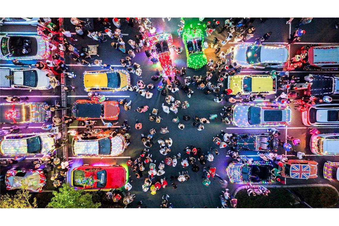 Weihnachtsstimmung aus der Luft: Johannesburg im Lichterglanz