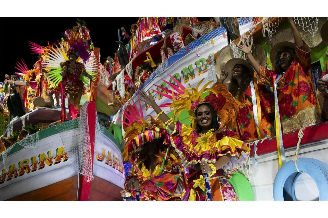 Karnevalsumzüge im Sambodrom in Rio – die schönsten Bilder Weitere Impressionen des Karnevalsumzugs in Rio.