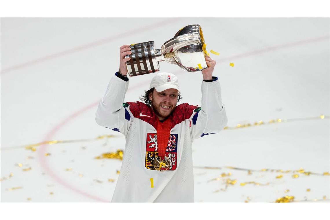 Weltmeister wurde Tschechiens Torjäger David Pastrnak bereits. (Archivbild)