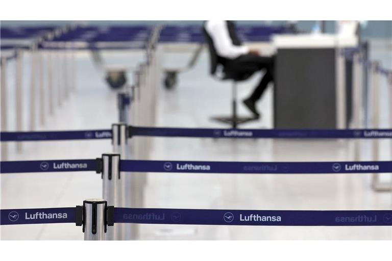 Wenig Betrieb herrschte am Dienstag in den Lufthansa-Terminals.