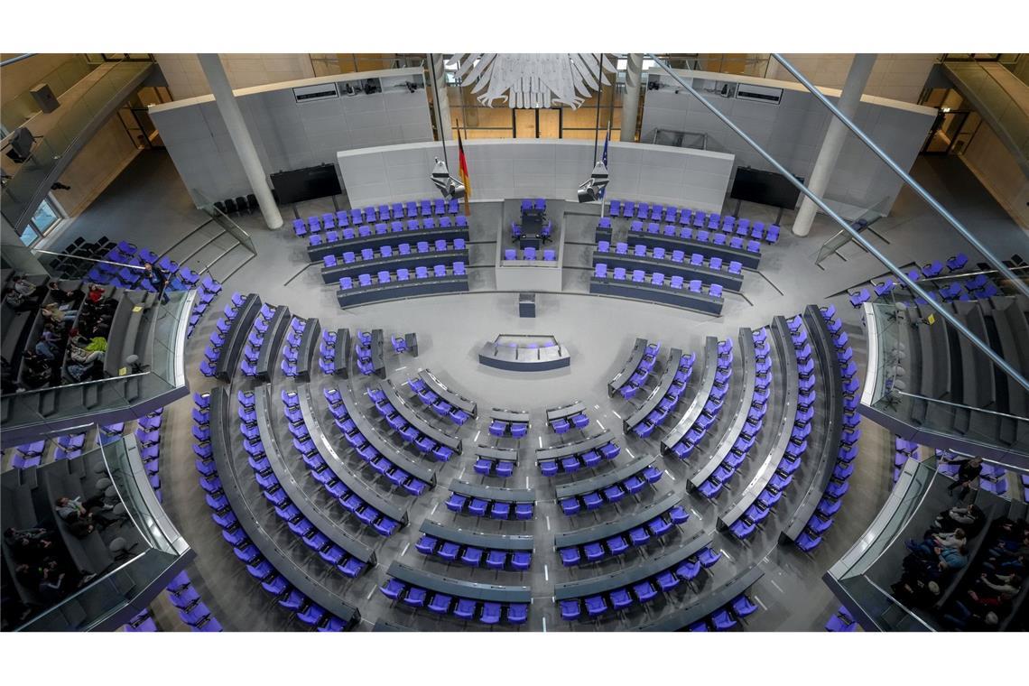 Merz: SPD, Grüne und FDP sollen Mehrheit mit AfD verhindern Wenige Wochen vor der Bundestagswahl könnte es noch einmal spannend im Plenum werden. (Archivbild)