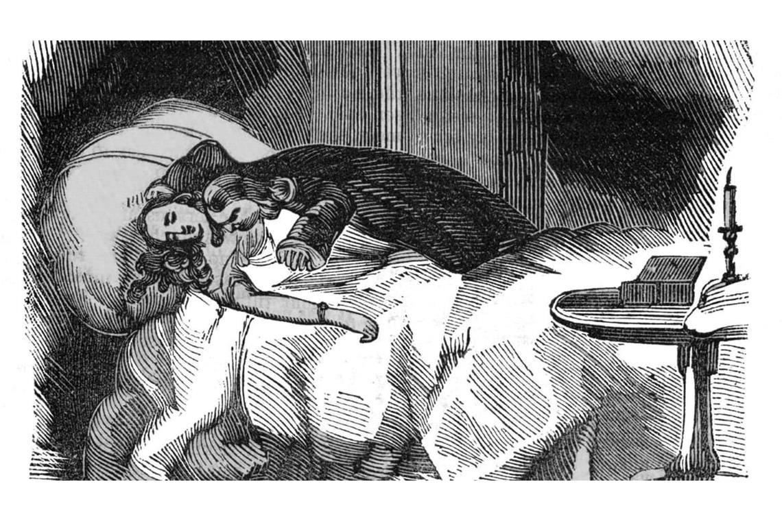„Wenn der Mann mich lange und prüfend betrachtet, fühl ich etwas von den Vampyren, die schon mit ihren Blicken andern das Leben aussaugen.“