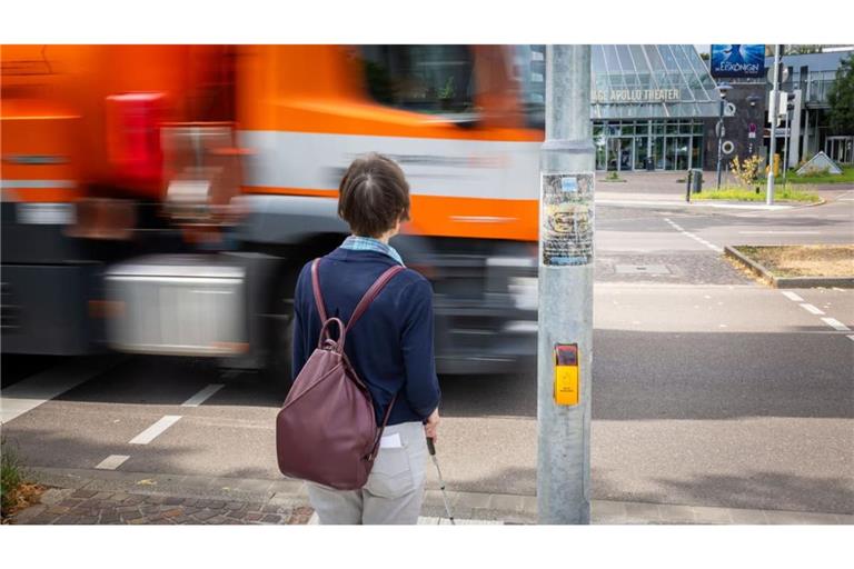 „Wenn ein Gehörloser über die Straße gehen will, dann sieht er, ob ein Auto kommt. Ein Blinder wird es hören“, sagt die seh- und hörbehinderte Stuttgarterin Ute N. „Wenn allerdings ein Taubblinder die Straße queren will, bemerkt er es erst, wenn es zu spät ist.“