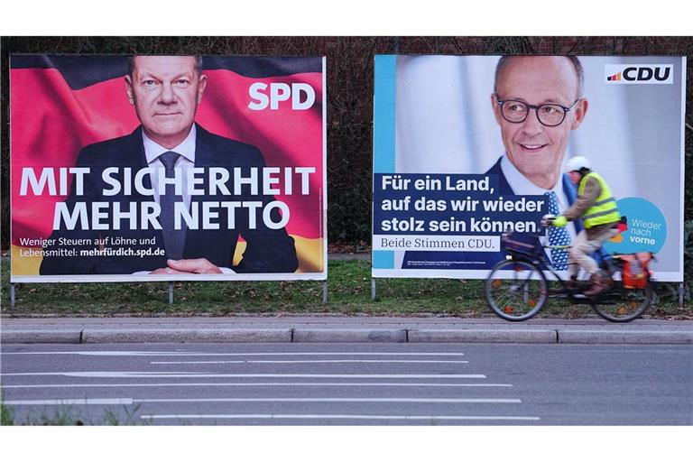 Wer wird der nächste Bundeskanzler? Die mit Abstand besten Chancen haben Friedrich Merz (CDU)  und Olaf Scholz (SPD).