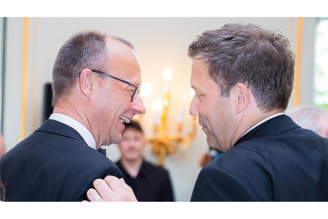 Friedrich Merz, Lars Klingbeil und die 800-Milliarden-Euro-Frage Werden Sie sich einig? CDU-Chef Friedrich Merz (links) und der SPD-Vorsitzende Lars Klingbeil.