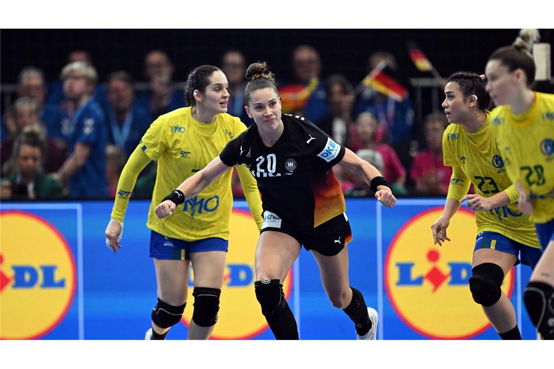 Wichtig im Angriff und in der Abwehr: Emily Vogel.