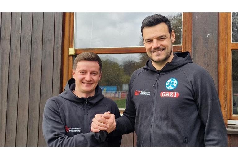 Wichtige Aufgaben im Nachwuchsleistungszentrum der Stuttgarter Kickers: Thomas Christ, Julian Leist (re.).