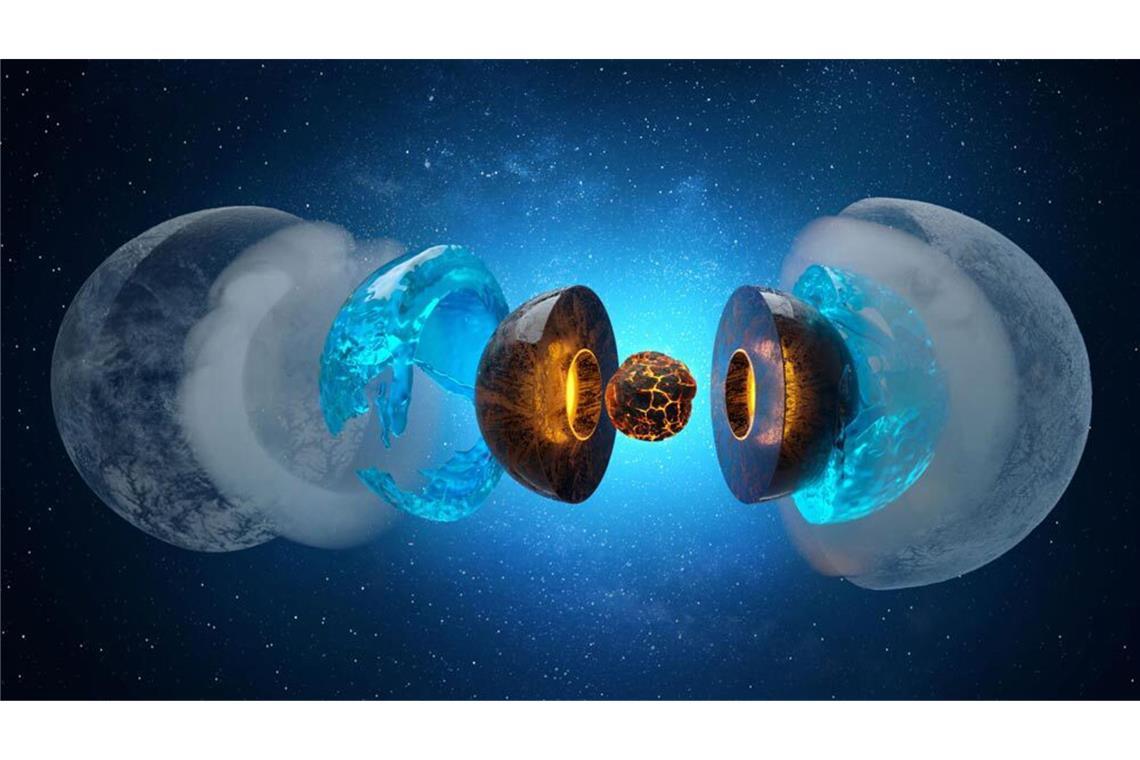 Das Rätsel um den Kern der Eisriesen Wie ist das Innere der Eisriesen Uranus und Neptun aufgebaut? Bisher ist das noch ungeklärt.