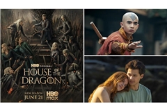 Wie wär’s zum Beispiel mit „House of the Dragon“, „Avatar: The Last Airbender“ oder „Every Year After“ (von links im Uhrzeigersinn)? Unsere Serientipps für Juni.