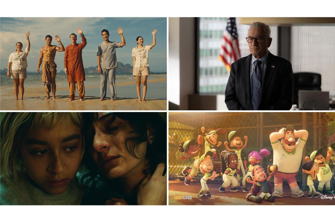 Die 12 besten neuen Serien für Februar Wie wär’s zum Beispiel mit „White Lotus“, „Zero Day“, „Win or Lose“ oder „Krank Berlin“ (von links oben im Uhrzeigersinn)? Unsere Serientipps für Februar