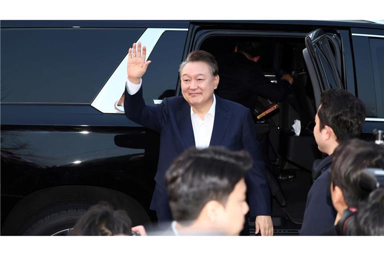 Wieder auf freiem Fuß: Südkoreas suspendierter Präsident.