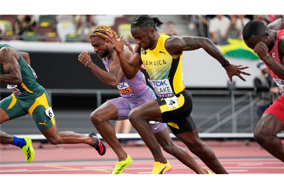 Wieder schnell, aber nicht der Beste: Olympiasieger Noah Lyles (m).