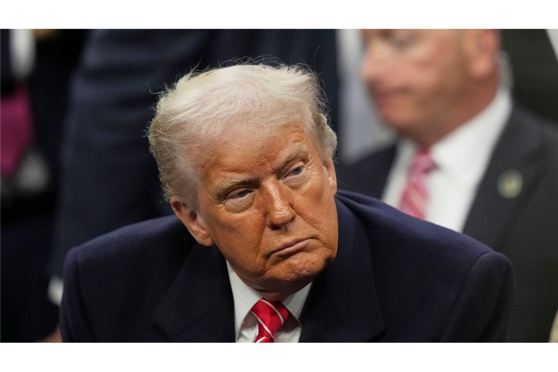 Trump beschwert sich über Porträt: "absichtlich verzerrt" Will ein Bild im Kapitol von Colorado abhängen lassen: US-Präsident Donald Trump.