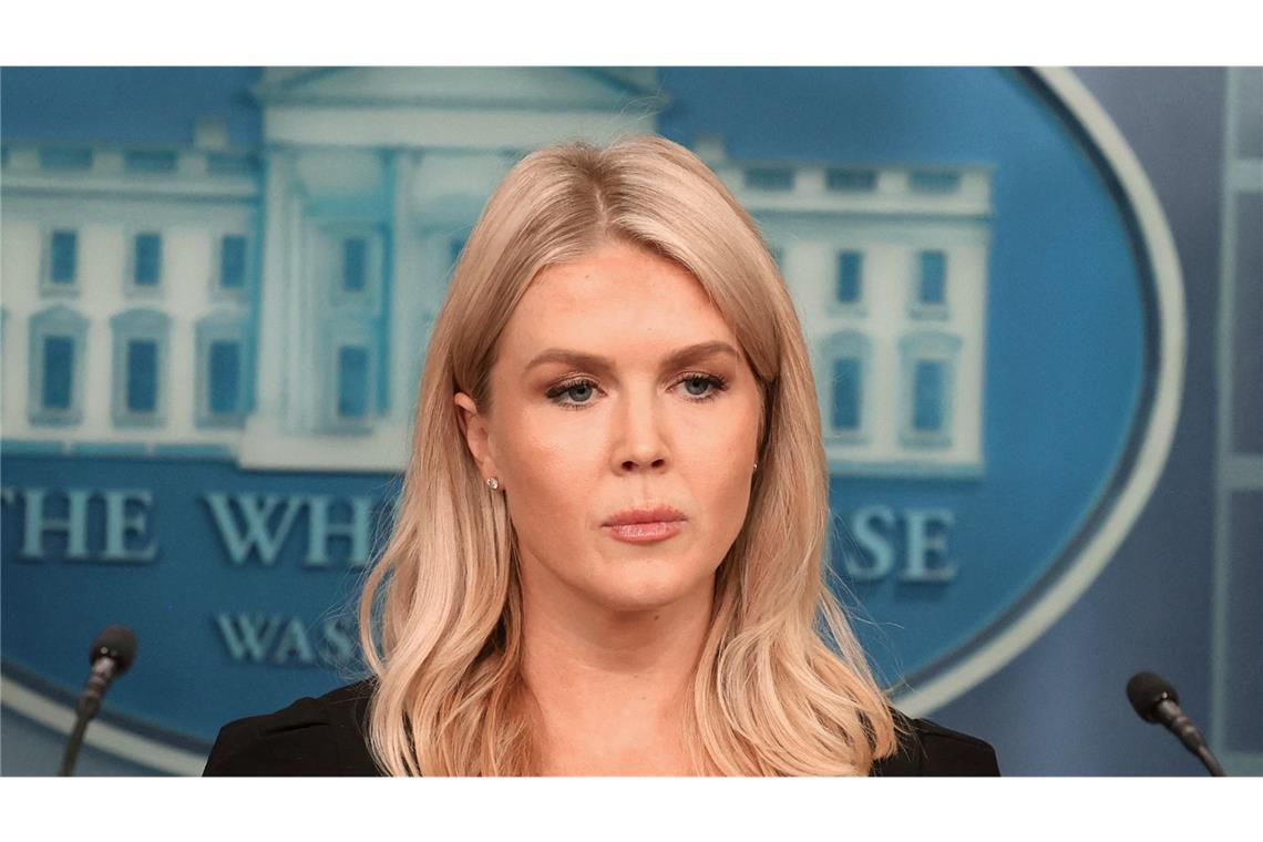 Will einem Chatverlauf zufolge keine „Bullshit-Anfragen“ mehr hören: Trump-Sprecherin Karoline Leavitt.