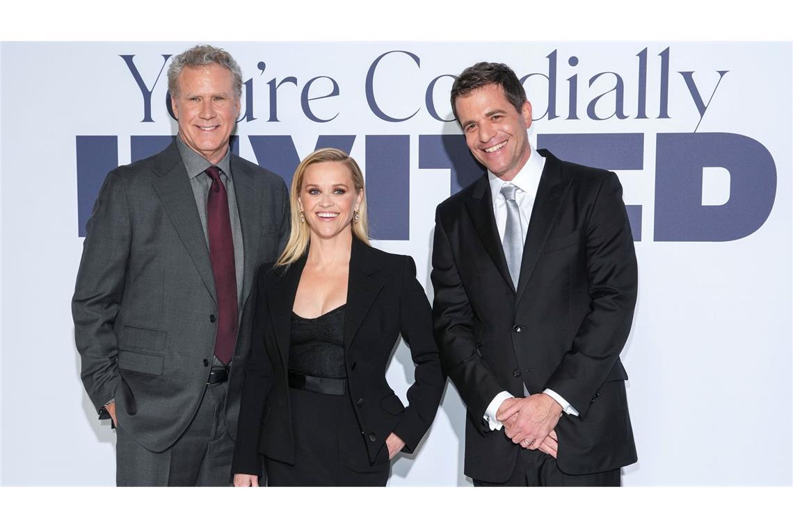 Hochzeitschaos mit Will Ferrell und Reese Witherspoon Will Ferrell, Reese Witherspoon und Nicholas Stoller, Regisseur von "Ihr seid herzlich eingeladen"