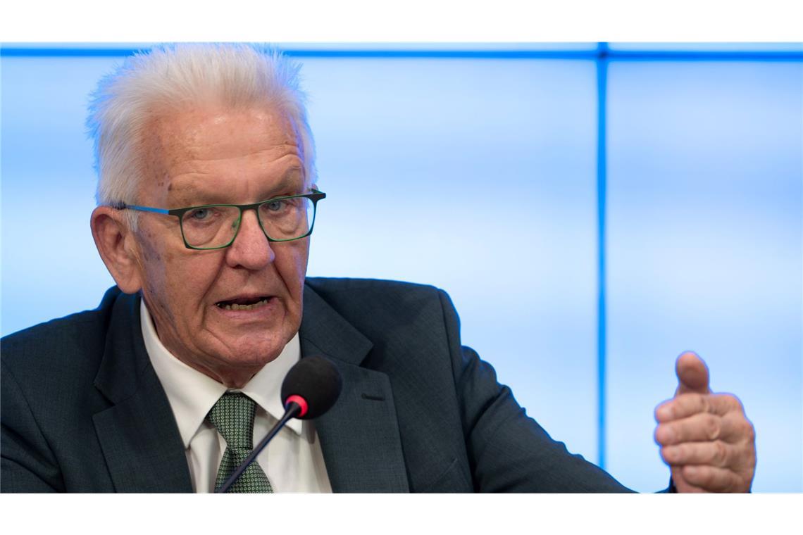 „Konsensmaschine“ – Kretschmann lobt Ministerpräsidentenkonferenz Winfried Kretschmann betont die Wichtigkeit der Ministerpräsidentenkonferenz (Archivbild).