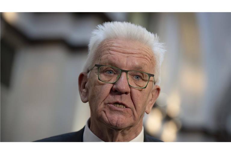 Winfried Kretschmann sieht keine Alternative zur Aufrüstung in Europa (Archivbild).