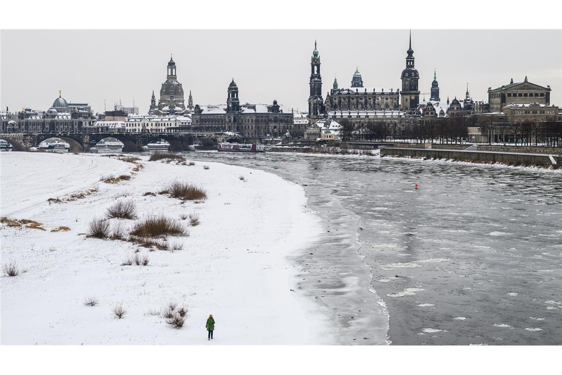 Winter in Dresden: Die Heizkosten in Sachsen dürften besonders steigen