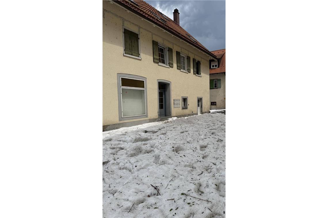 Winterstimmung in der Ortsmitte von Sipplingen.