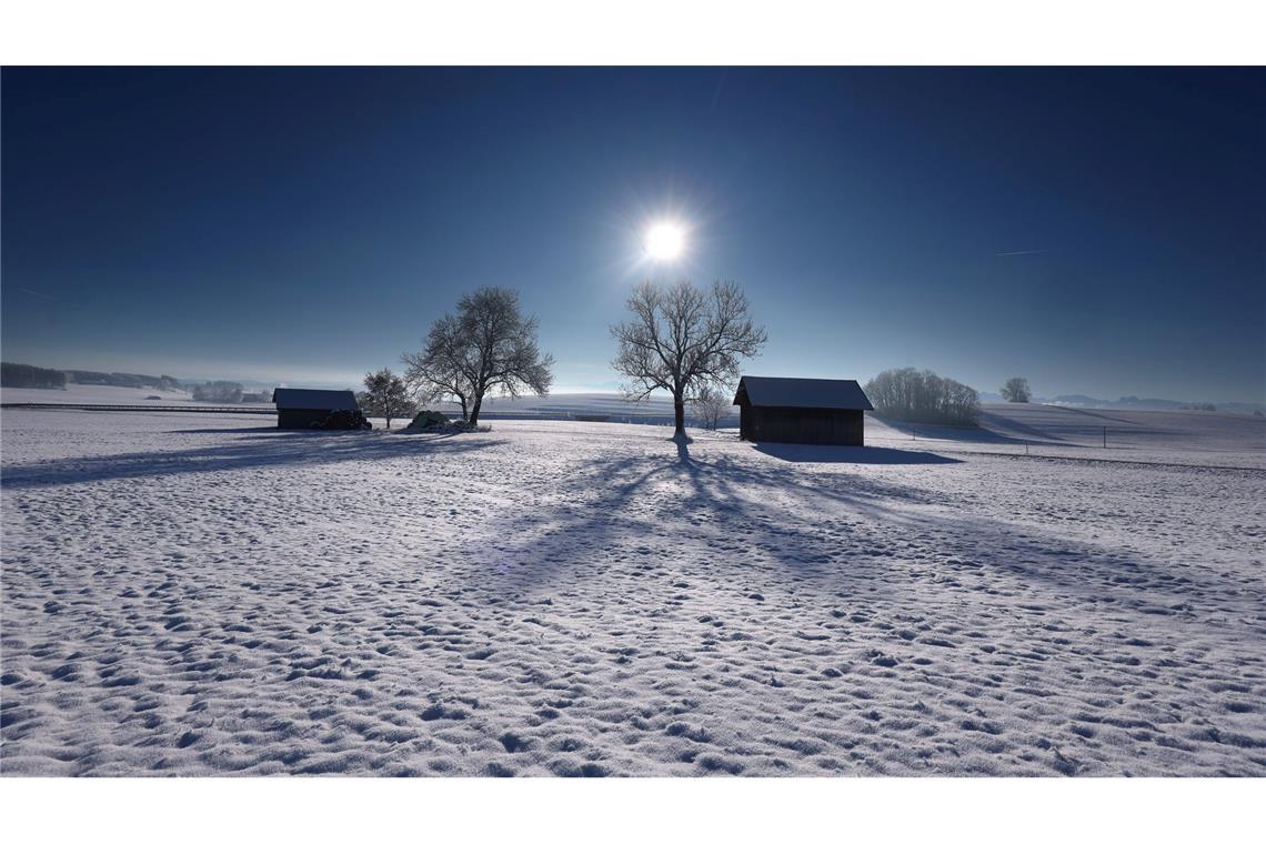 Bilder des Tages Winterzauber in Südbayern