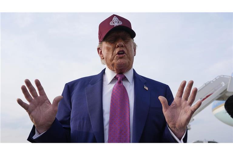 „Wir haben die größte Streitmacht auf der Welt“, sagte Trump.