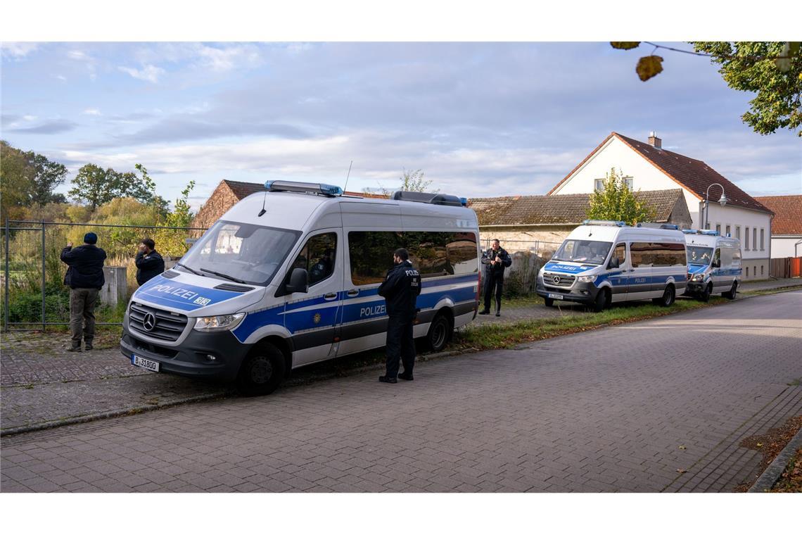 "Wir suchen nach Beweismitteln", sagte ein Polizeisprecher.